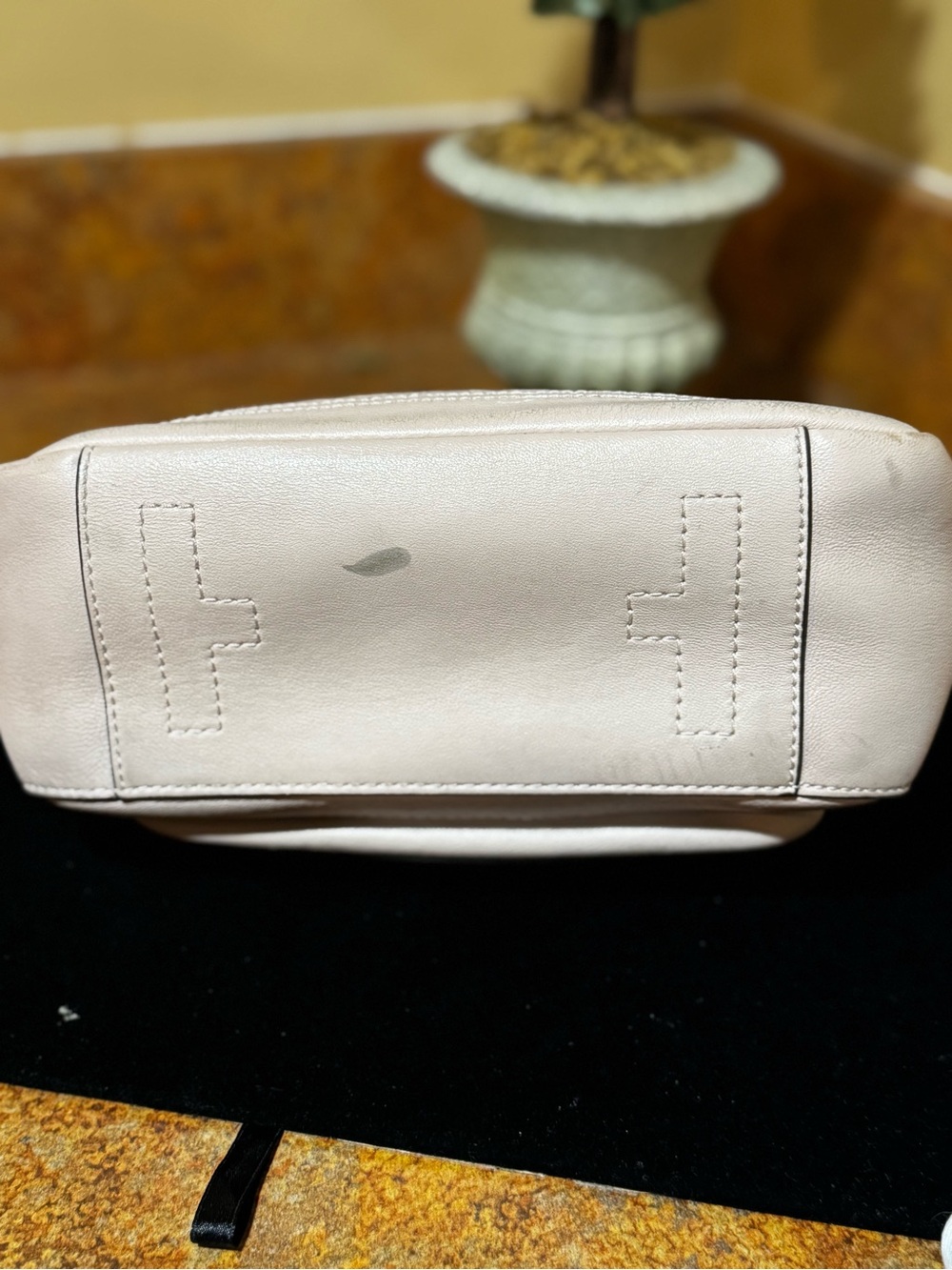 Tory Burch Fleming Blush Quilted Top-Handle Satchel with Tassel - Picture 4 of 13